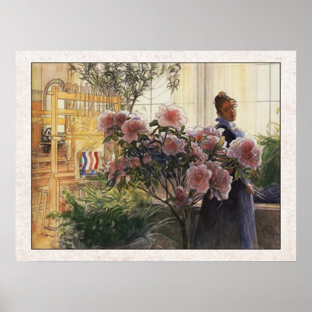Carl Larsson Azaleas Poster (Framsidan)