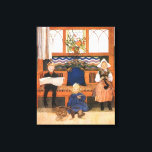 Carl Larsson Barn som spelar upp Canvastryck<br><div class="desc">Carl Larsson målade den här vismska familjescenen med barn som leker far, mor och små barn. Unga pojkar sitter på stol och låtsas vara pappa, unga flickor sitter i sin stol och leker mor och en liten flicka leker på golv med leksak, som är baby. Carl Larsson, svensk konstnär från...</div>