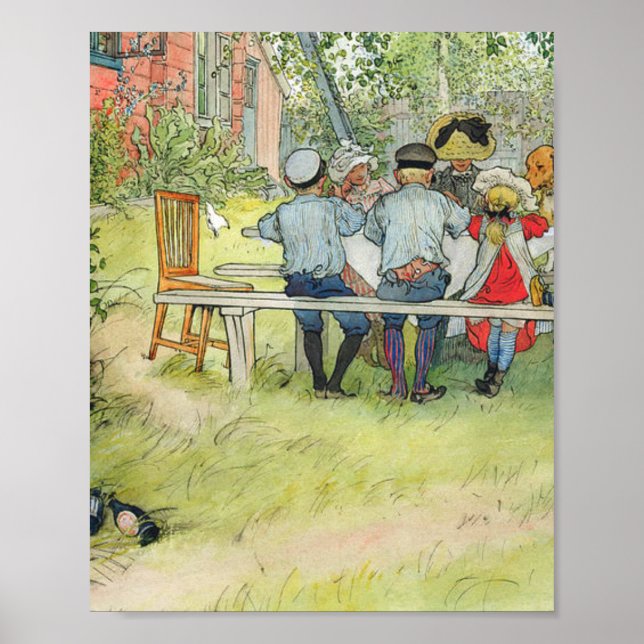 Carl Larsson Breakfast under Big Birch Poster (Framsidan)