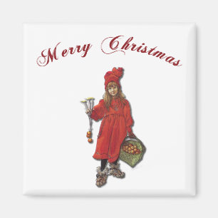 Carl Larsson Brita as Iduna Says God jul Magnet
