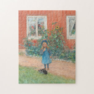 Carl Larsson - Brita med katt Pussel