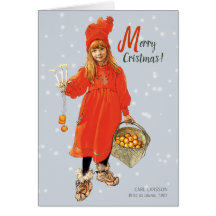 Carl Larsson Brita som Iduna CC0907-julkort