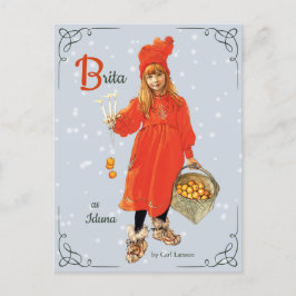 Carl Larsson Brita som Iduna CC0909-jul Vykort