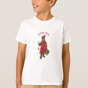 Carl Larsson: Brita som Iduna säger gud Jul Tee Shirt