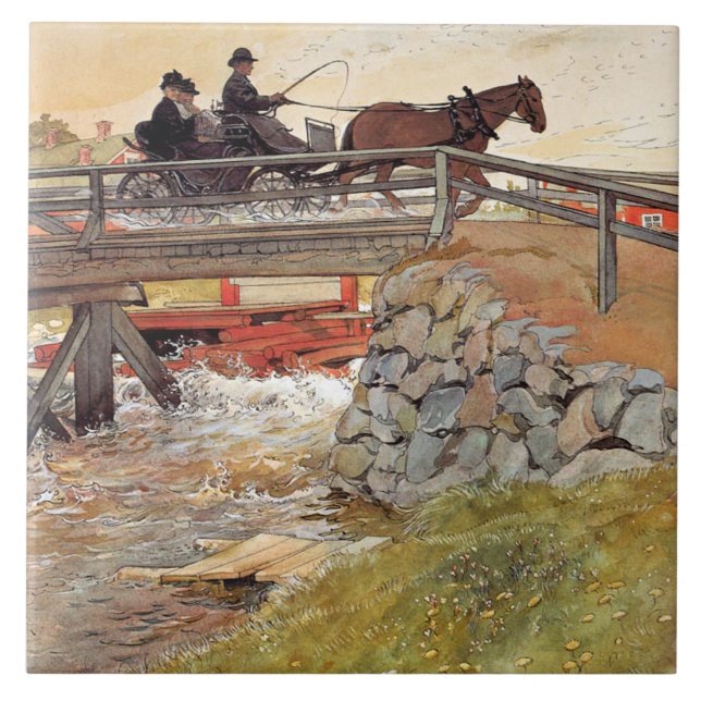 Carl Larsson - bron Kakelplatta (Framsidan)