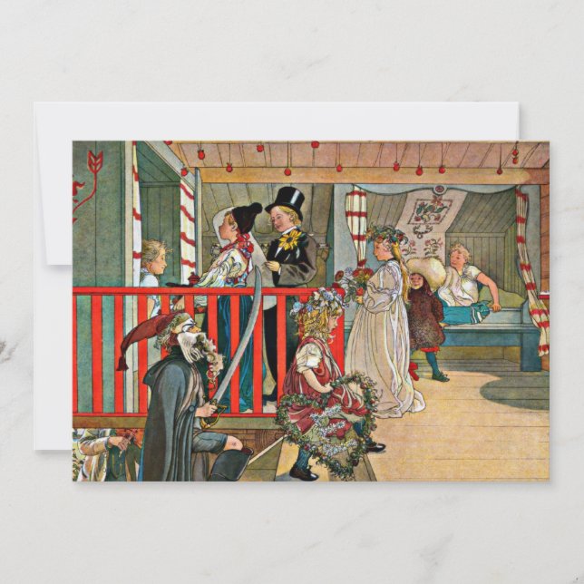 Carl Larsson - En firande dag Kort (Framsida)