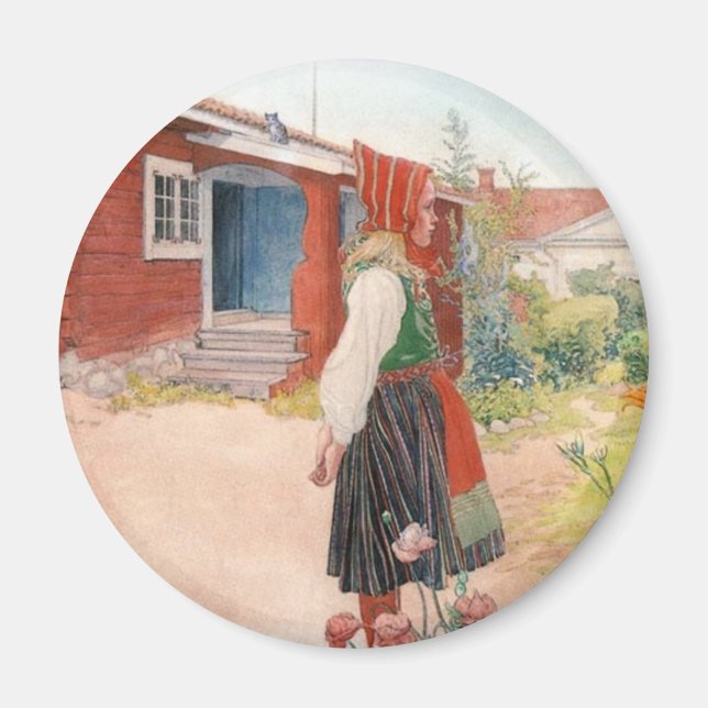 Carl Larsson - Falun Home Magnet (Framsidan)