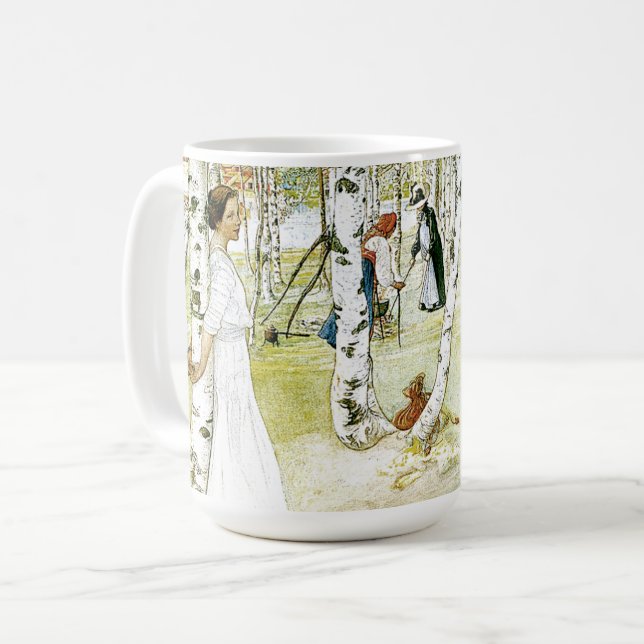 Carl Larsson frukost i den öppna muggen Kaffemugg (Framsida vänster)