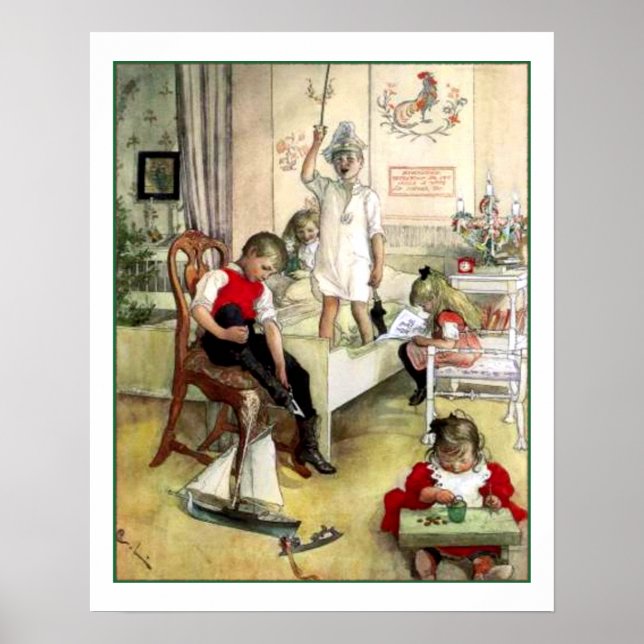 Carl Larsson God God God Vintage Skandinavien Poster (Framsidan)