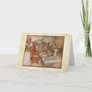 Carl Larsson julaftonmiddag Helgkort