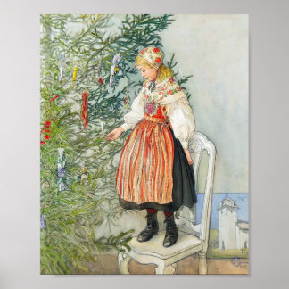 Carl Larsson Julgran Poster