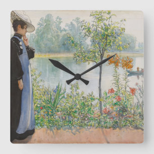 Carl Larsson Karin väggen för sjöfartyget tar t Fyrkantig Klocka