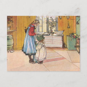 Carl Larsson - Köket 1898 Vykort