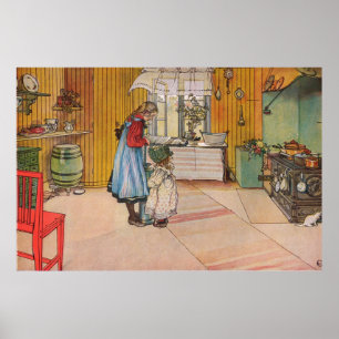 Carl Larsson, köket Poster