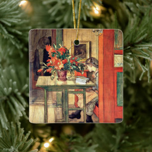 Carl Larsson - Lisbeth Reading, berömd tavla, Julgransprydnad Keramik