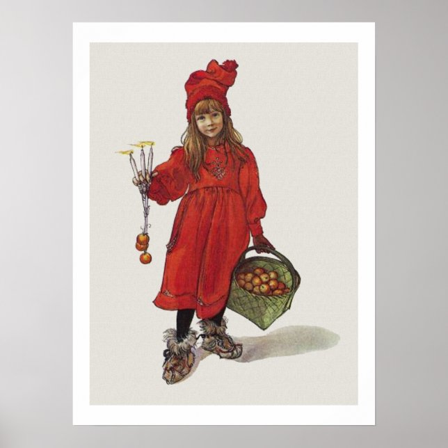 Carl Larsson Little Swedish Girl Brita as Iduna Poster (Framsidan)