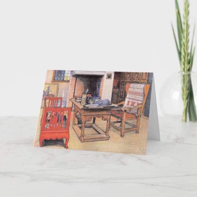 Carl Larsson-målning, Peek-a-Boo, Kort (Framsida)