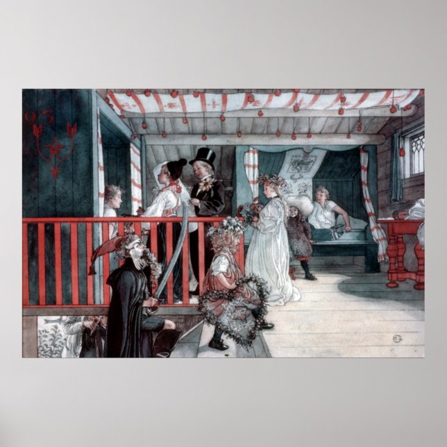 Carl Larsson Namn-dagen på lagringsskon Poster (Framsidan)