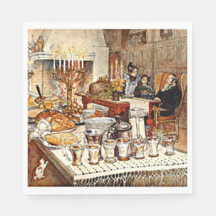 Carl Larsson: Närmare upplysningar om julen Kväll, Pappersservett