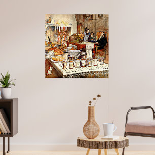 Carl Larsson: Närmare upplysningar om julen Kväll, Poster