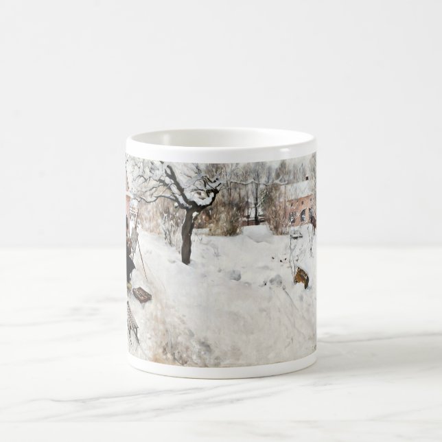 Carl Larsson Open-Luft Painter. Vinter-Motif Kaffemugg (Center)