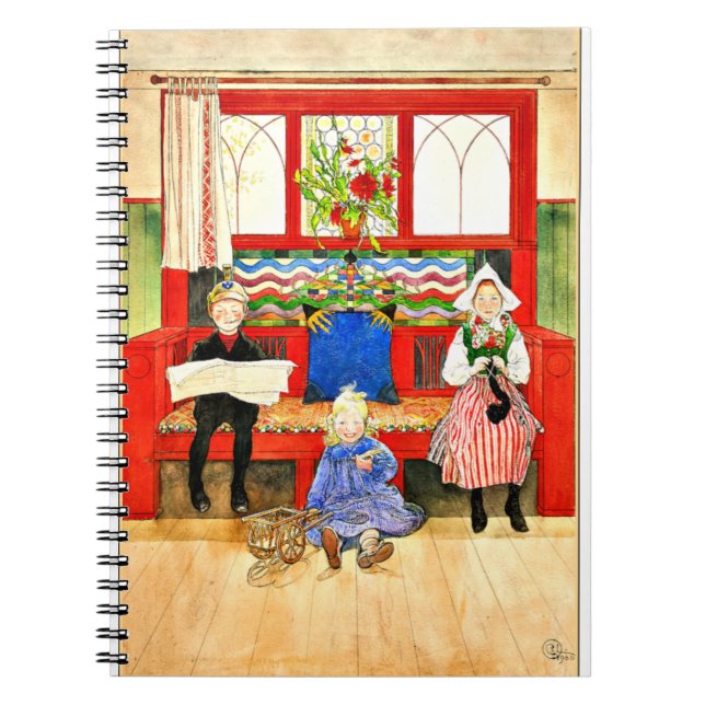 Carl Larsson - Pappa, Mamma, barn, bra konst Anteckningsbok (Framsidan)