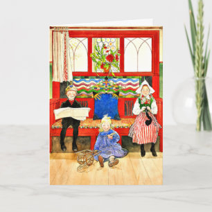 Carl Larsson - Pappa, Mamma, barn, bra konst Kort