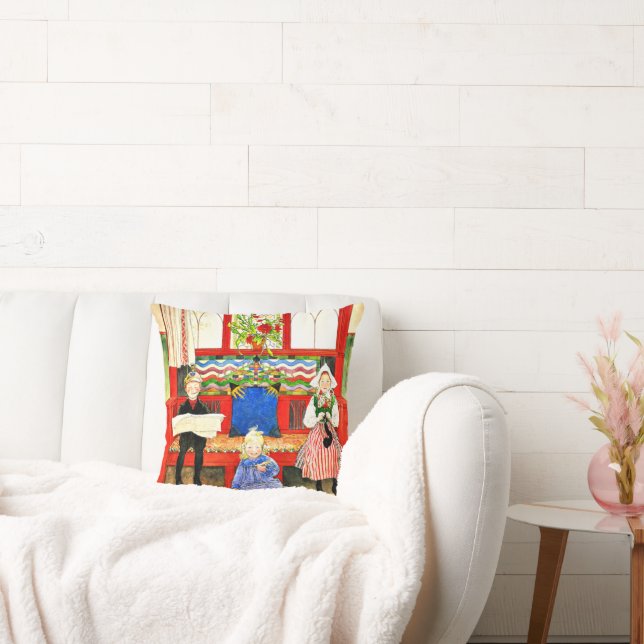 Carl Larsson - Pappa, Mamma, barn, bra konst Kudde (Soffa)