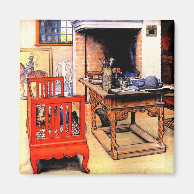 Carl Larsson - Peek-a-Boo Magnet (Framsidan)