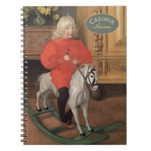 Carl Larsson Pojke på gunghäst CC1060 Anteckningsbok