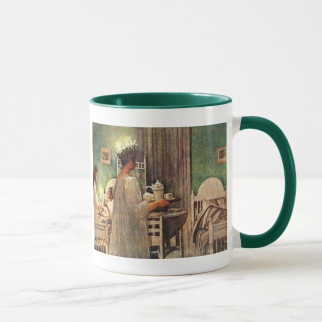 Carl Larsson Santa Lucia dagjul i sverige Mugg (Höger)
