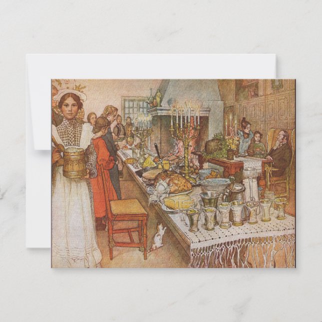 Carl Larsson Skandinavian Kväll Inbjudningar (Framsida)