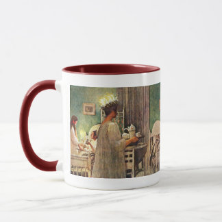 Carl Larsson skandinavisk jul Lucia Mugg