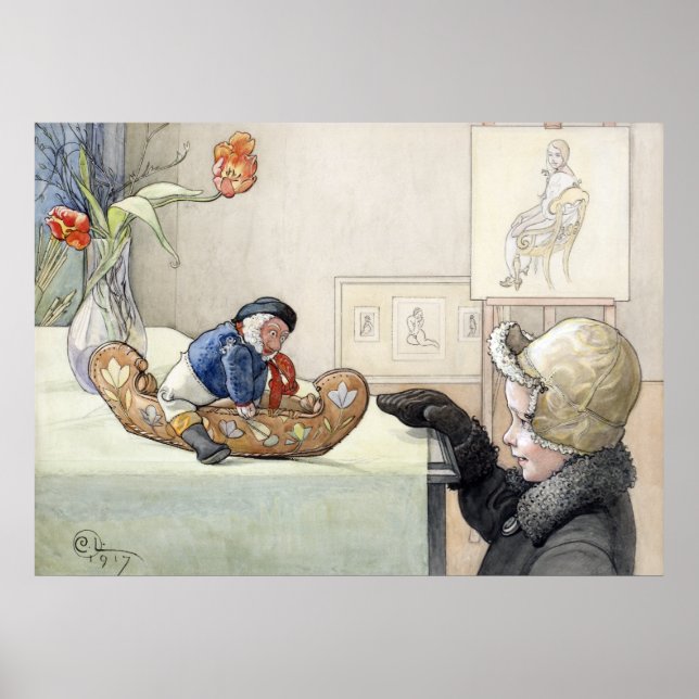 Carl Larsson The Funny Fellow 1917 Poster (Framsidan)