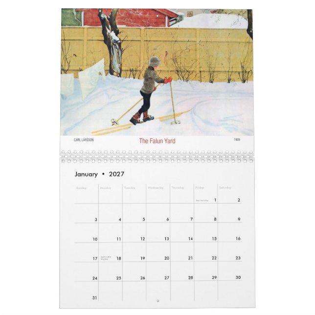 Carl Larsson ut ur kalender för dörrar 2015 (Jan 2027)