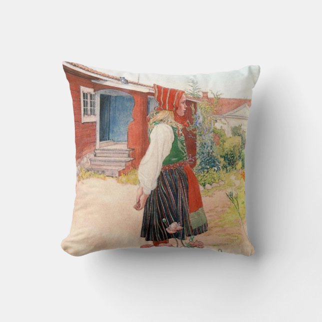 Carl Larsson Utanför Falun Home Swedish Kudde (Framsida)
