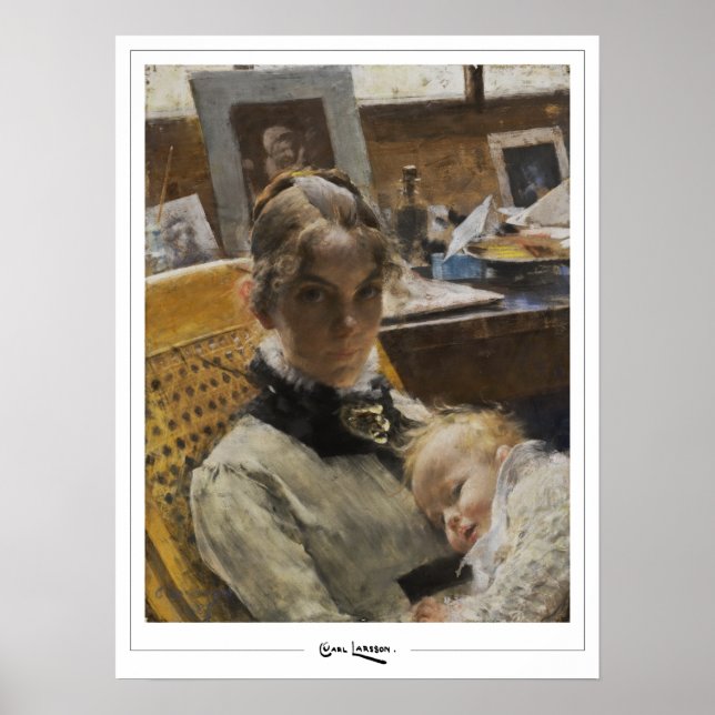 Carl Larsson Zedign Art Affisch #265 (Framsidan)