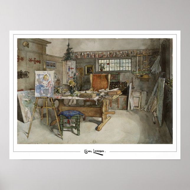 Carl Larsson Zedign Art Poster #125 (Framsidan)