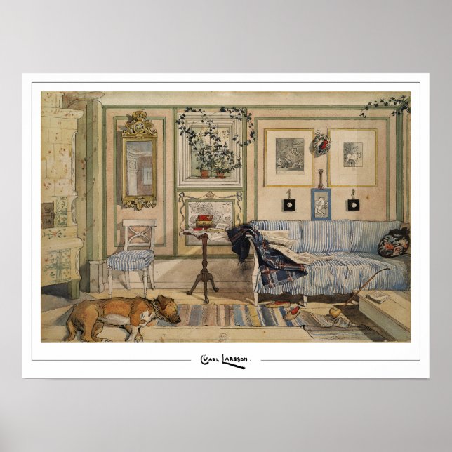 Carl Larsson Zedign Art Poster #160 (Framsidan)