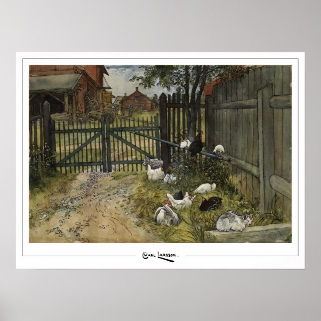 Carl Larsson Zedign Art Poster #261 (Framsidan)