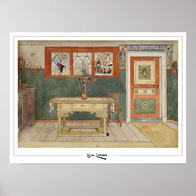 Carl Larsson Zedign Art Poster #285 (Framsidan)