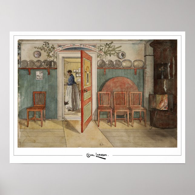 Carl Larsson Zedign Art Poster #330 (Framsidan)