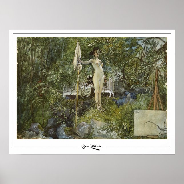 Carl Larsson Zedign Art Poster #391 (Framsidan)