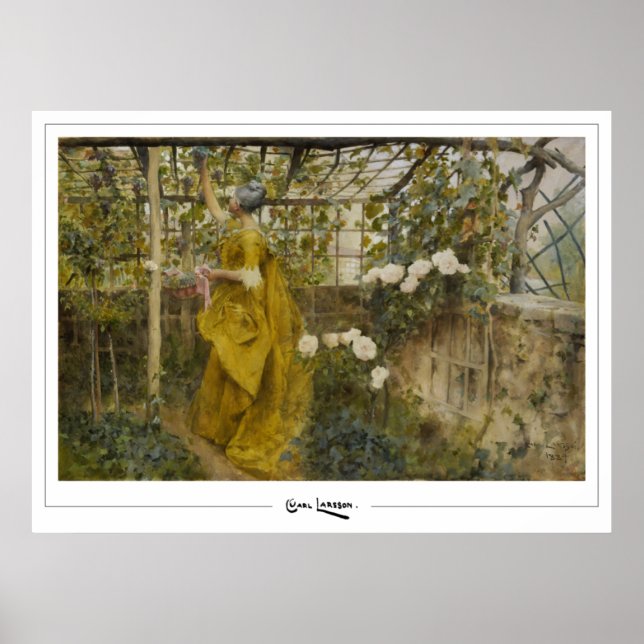 Carl Larsson Zedign Art Poster #409 (Framsidan)