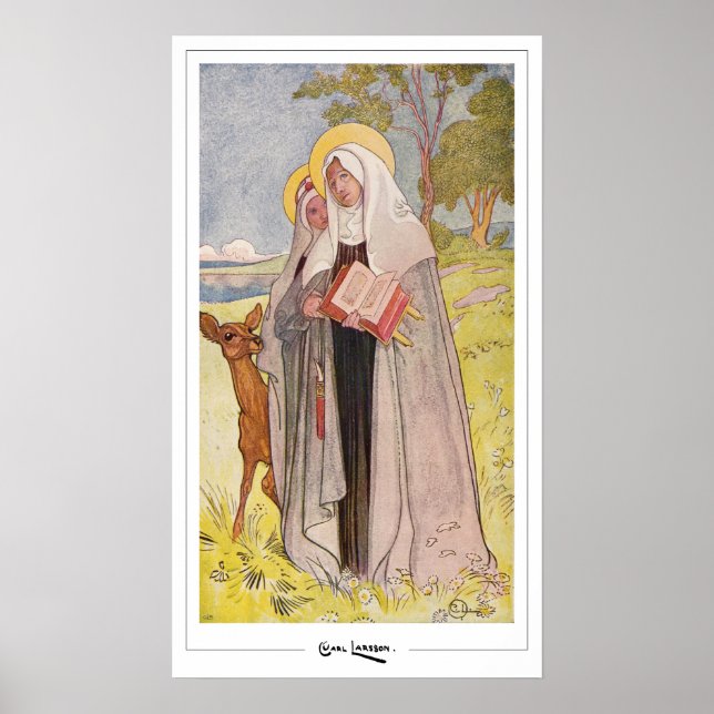 Carl Larsson Zedign Art Poster #423 (Framsidan)