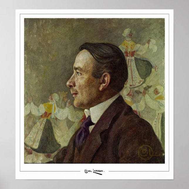 Carl Larsson Zedign Art Poster nr 1 (Framsidan)