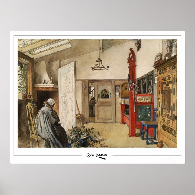 Carl Larsson Zedign Art Poster nr 290 (Framsidan)