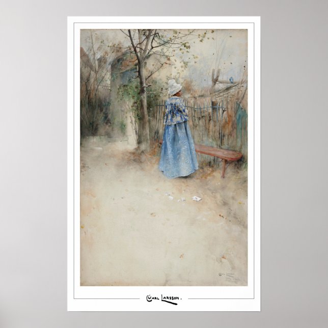 Carl Larsson Zedign Art Poster nr 304 (Framsidan)
