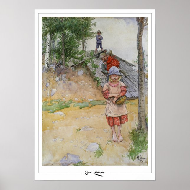 Carl Larsson Zedign Art Poster nr 352 (Framsidan)
