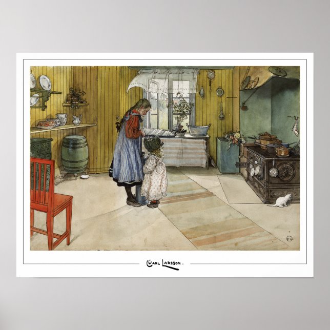 Carl Larsson Zedign Art Poster nr 373 (Framsidan)